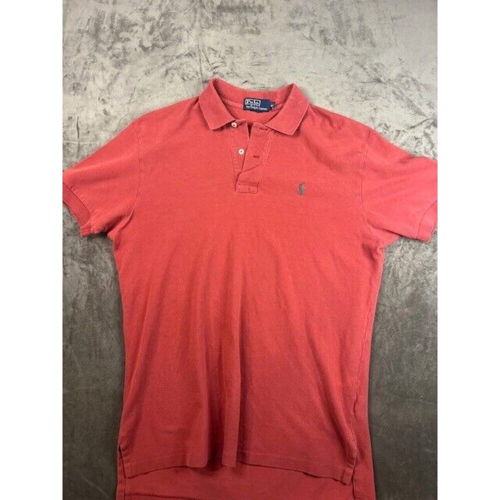 Polo Ralph Lauren Shirt Mens Medium Red Polo Pony Short Sleeve Golf